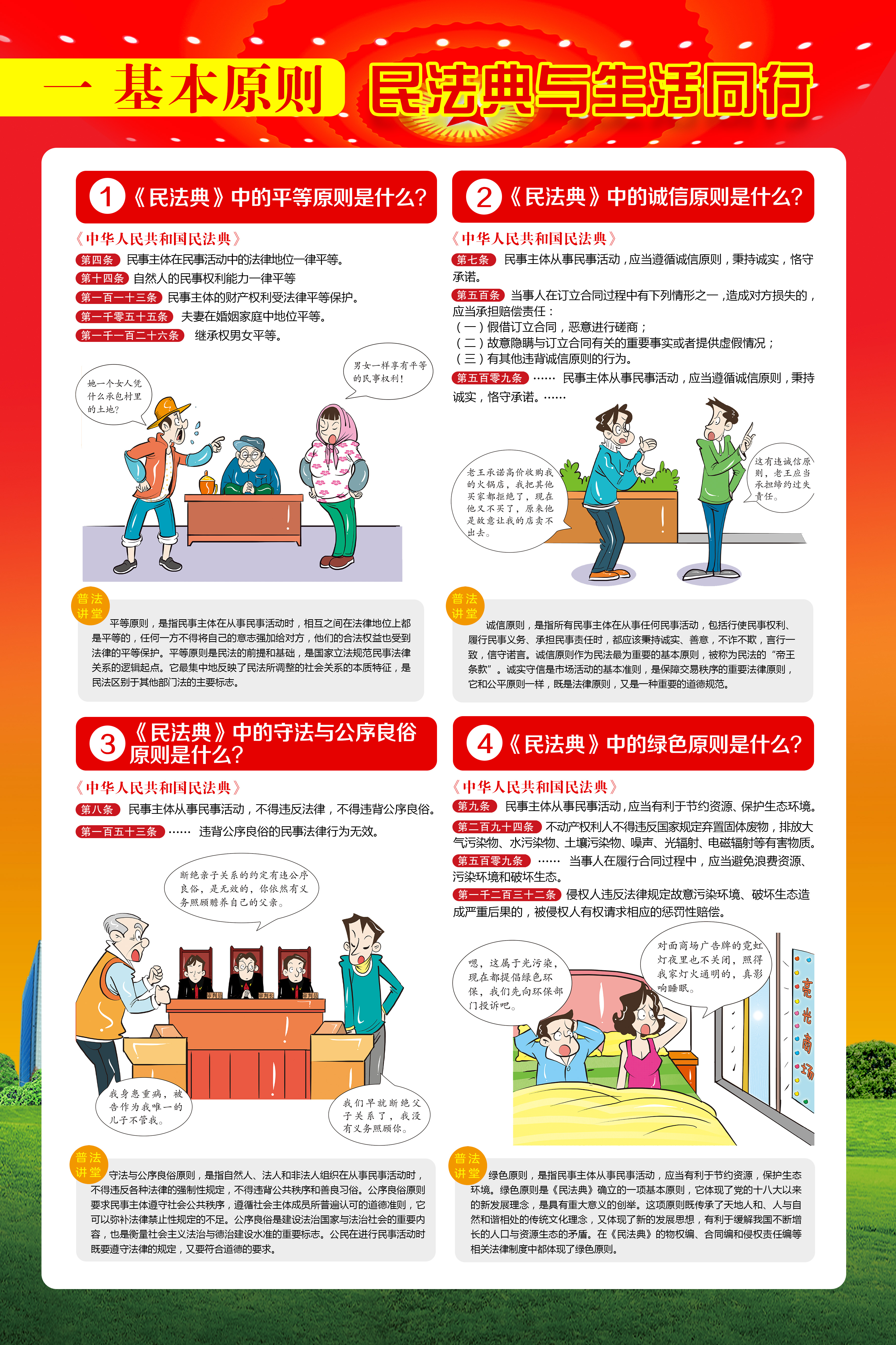 一图读懂:民法典与生活同行